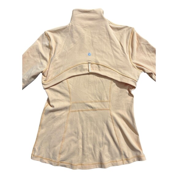 Lululemon Jacket Women Sz 10 Pale Orange Define Full Zip Mock Neck Athleisure - Picture 9 of 16